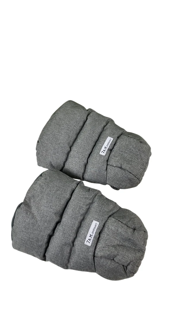 7 A.M. Enfant WarmMuffs, Heather grey - Image 2