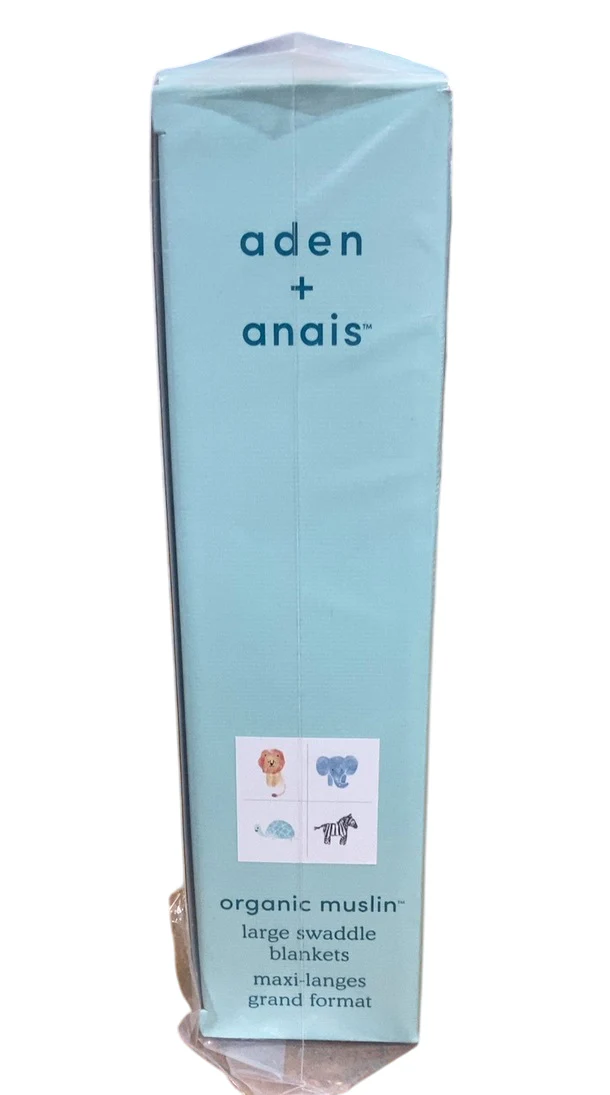 Aden + Anais Cotton Muslin Swaddle, 4pk, Animal Kingdom - Image 3