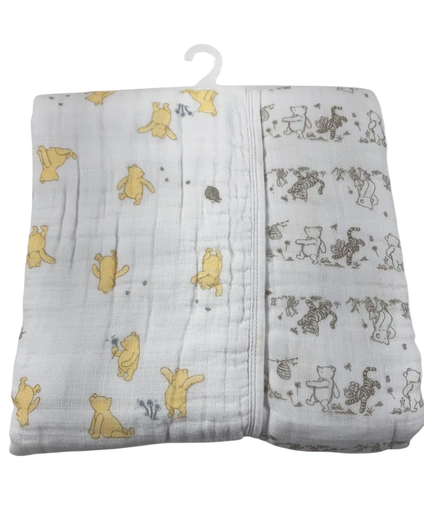 Aden + Anais Disney Baby Cotton Muslin Blanket, Winnie & Friends - Image 2