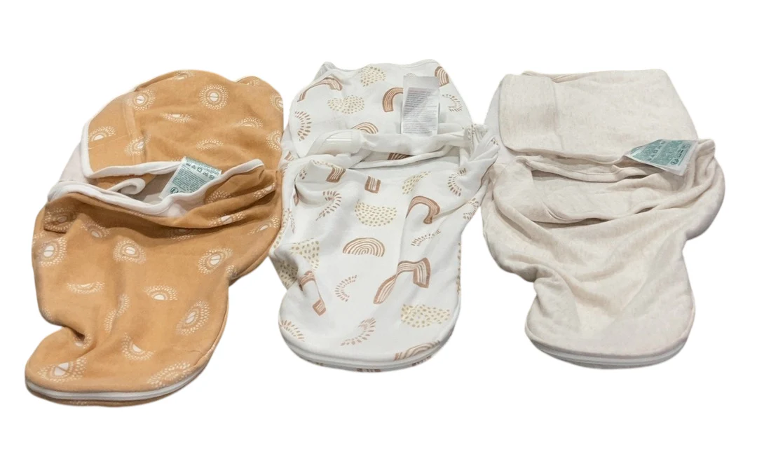 Aden + Anais Essentials Easy Wrap Swaddle, 3 Pack, 0-3 Months, Desert Sun - Image 2