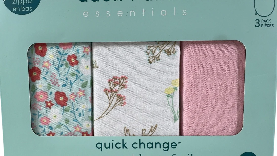 Aden + Anais Essentials Easy Wrap Swaddle, 3 Pack, 0-3 Months, Fairy Tale Flowers - Image 3