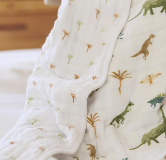Aden + Anais Muslin Dream Blanket, Dino Jungle - Image 2