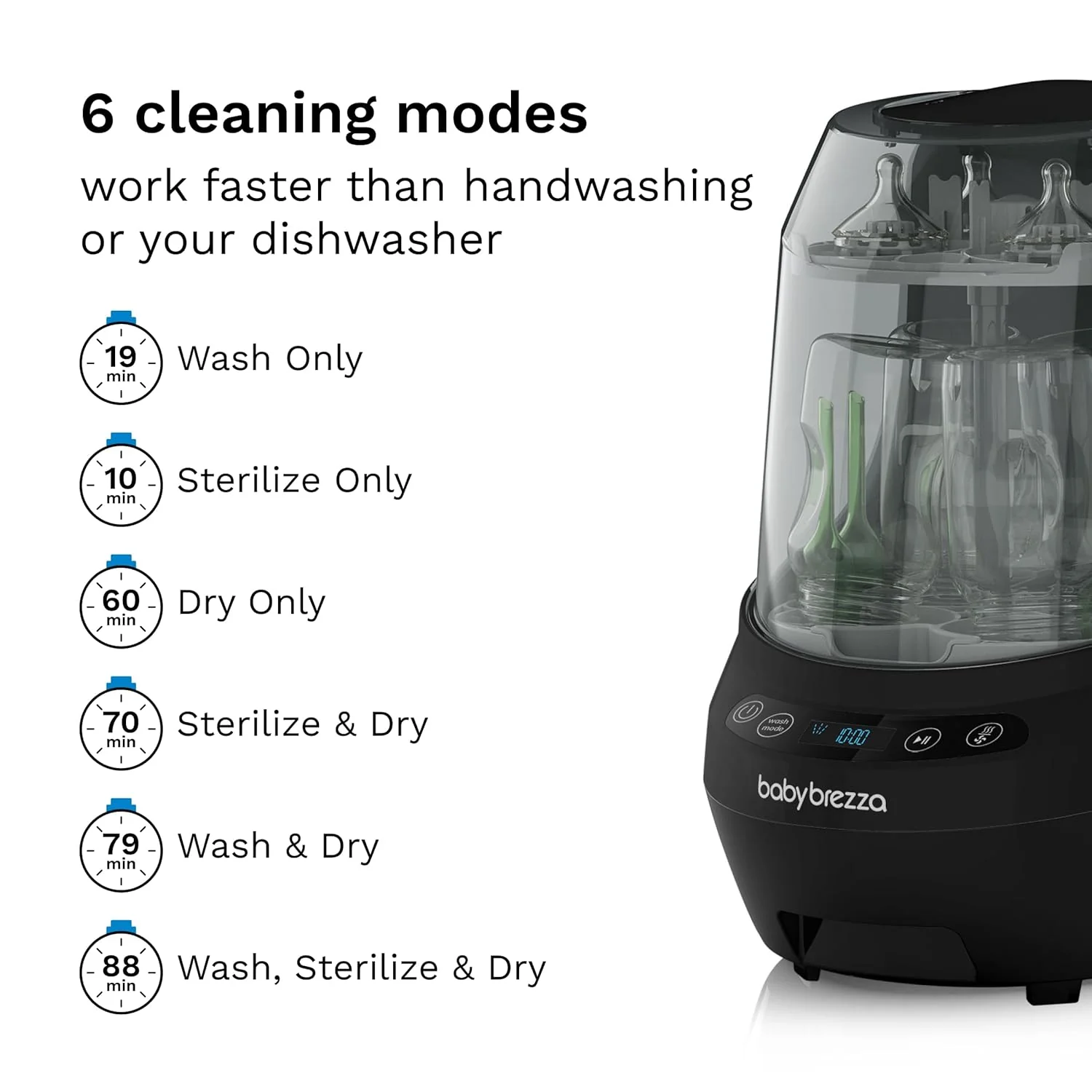 Baby Brezza Bottle Washer Pro, Black - Image 3