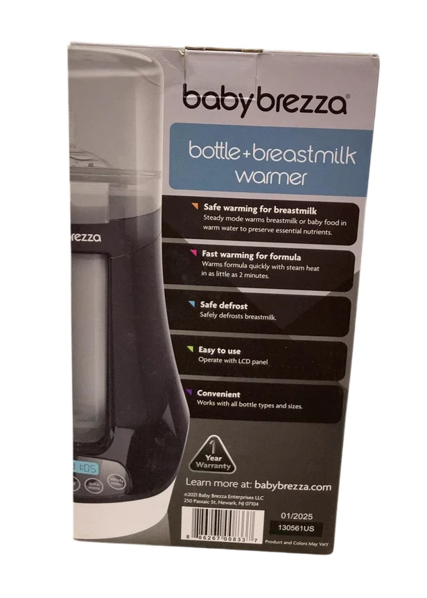 Baby Brezza Safe + Smart Bottle Warmer, Black on White - Image 4