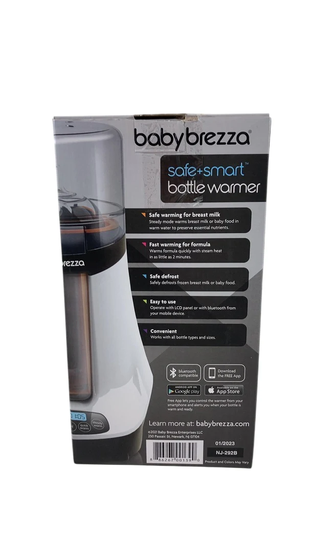 Baby Brezza Safe + Smart Bottle Warmer, White on Black - Image 5