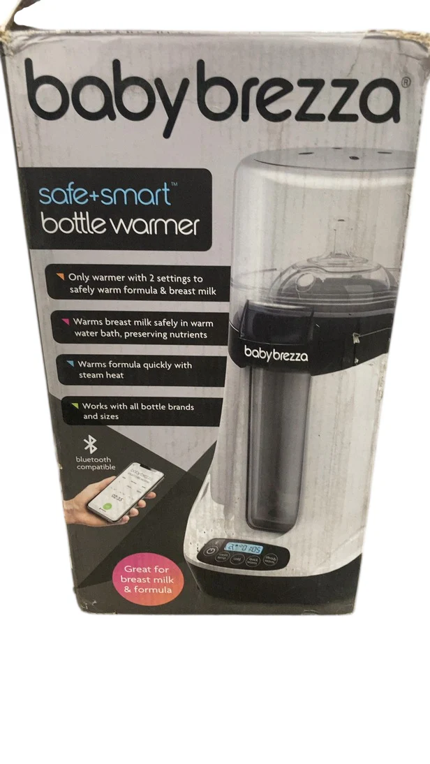 Baby Brezza Safe + Smart Bottle Warmer, White on Black - Image 2