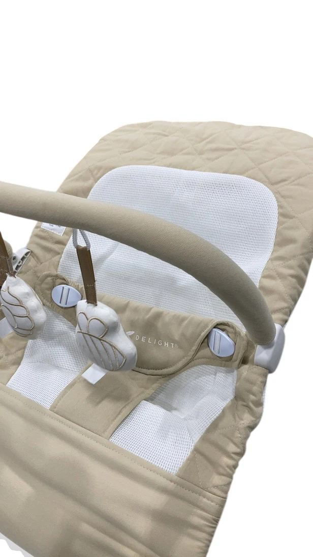 Baby Delight Alpine Deluxe Portable Bouncer, Organic Oat - Image 3