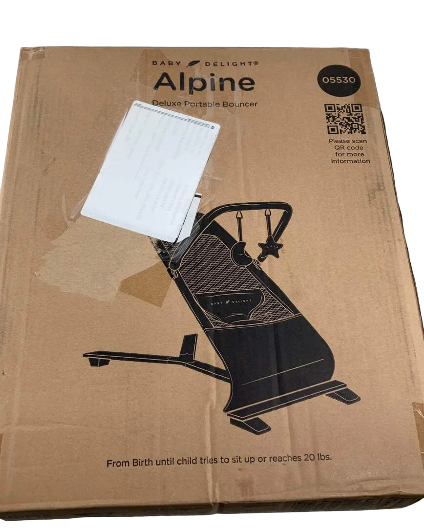 Baby Delight Alpine Deluxe Portable Bouncer, Quilted Indigo - Image 4