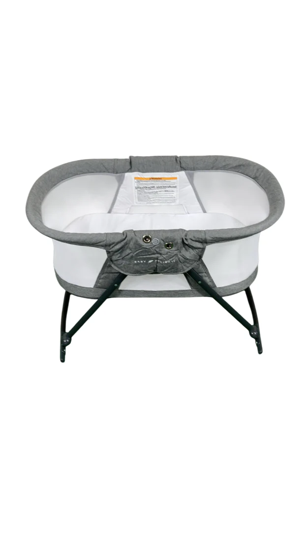 Baby Delight Go With Me Slumber Deluxe Portable Rocking Bassinet, Charcoal Tweed - Image 6