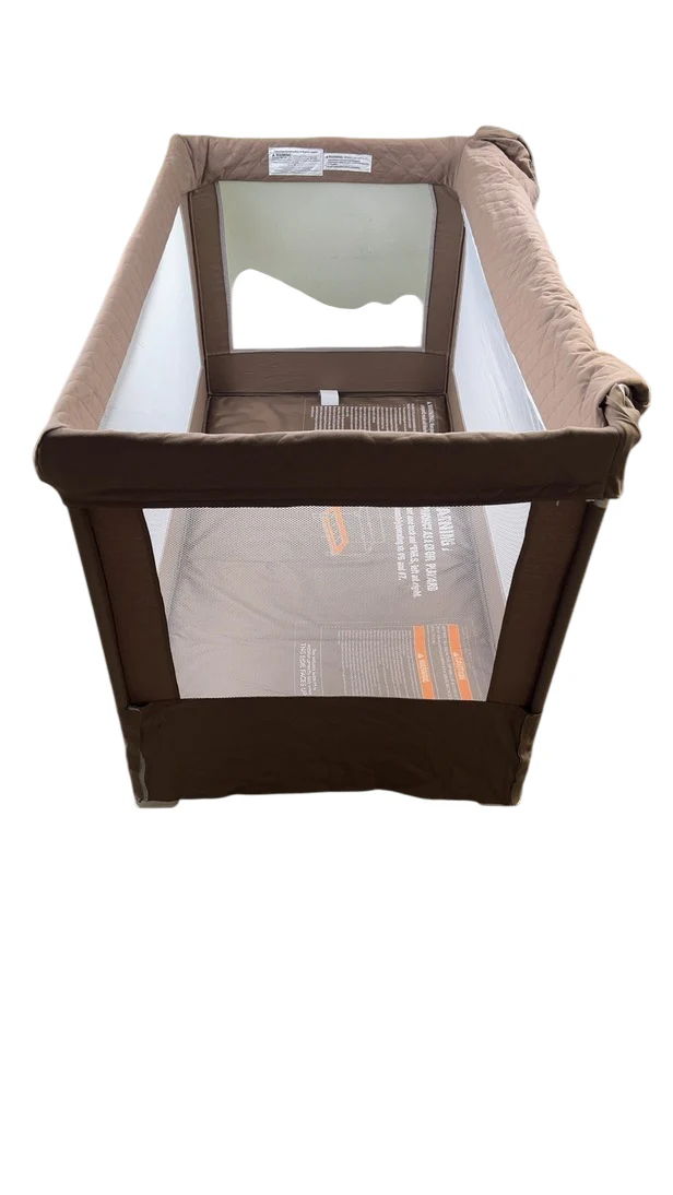 Baby Delight Lunaire Full Size Mesh Crib and Playard, Organic Mocha - Image 2