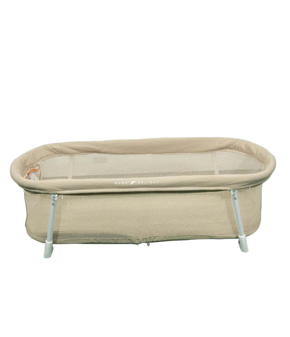 Baby Delight Snuggle Nest Portable Infant Bassinet, Organic Oat