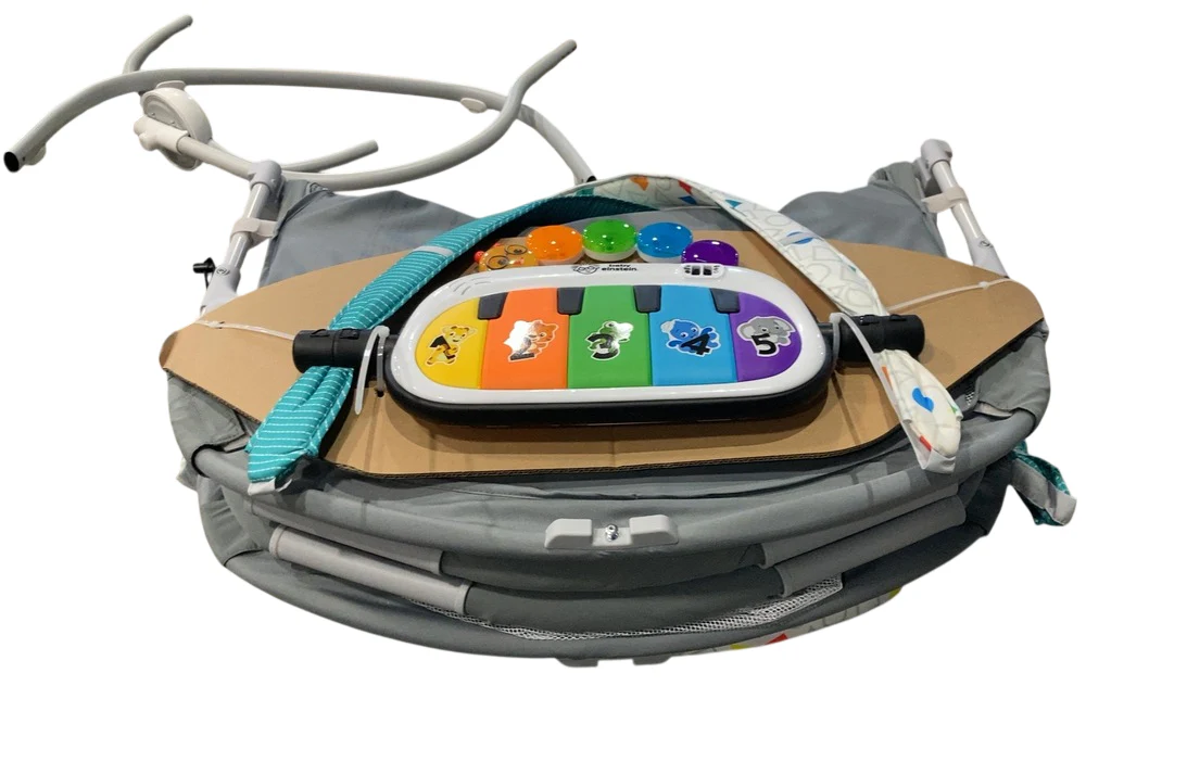 Baby Einstein Kick & Snooze 3-in-1 Foldable Playard, Grey - Image 3