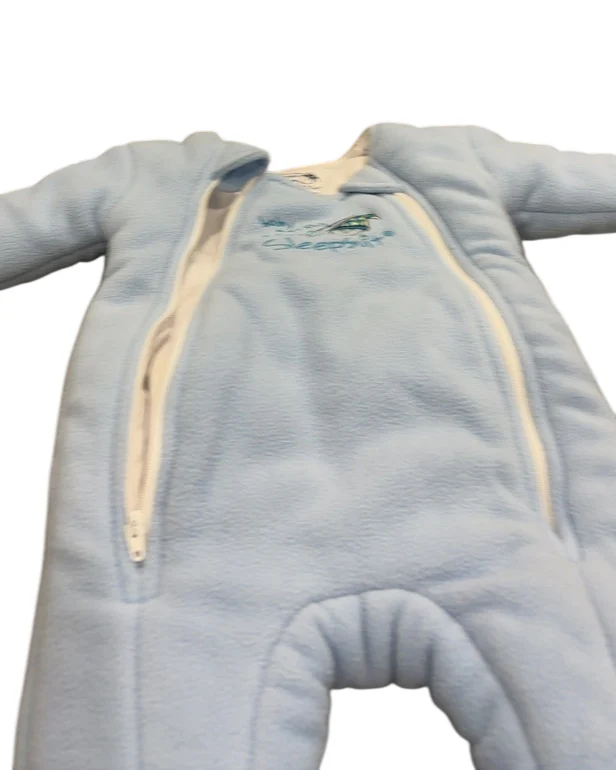 Baby Merlin's Magic Sleepsuit, Blue, Fleece, Small 3-6 Months - Image 3