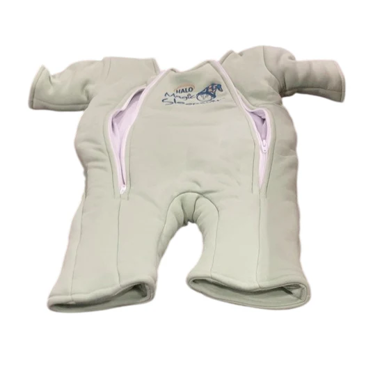 Baby Merlin's Magic Sleepsuit, Cotton, Sage Green, Small 3-6 Months - Image 2