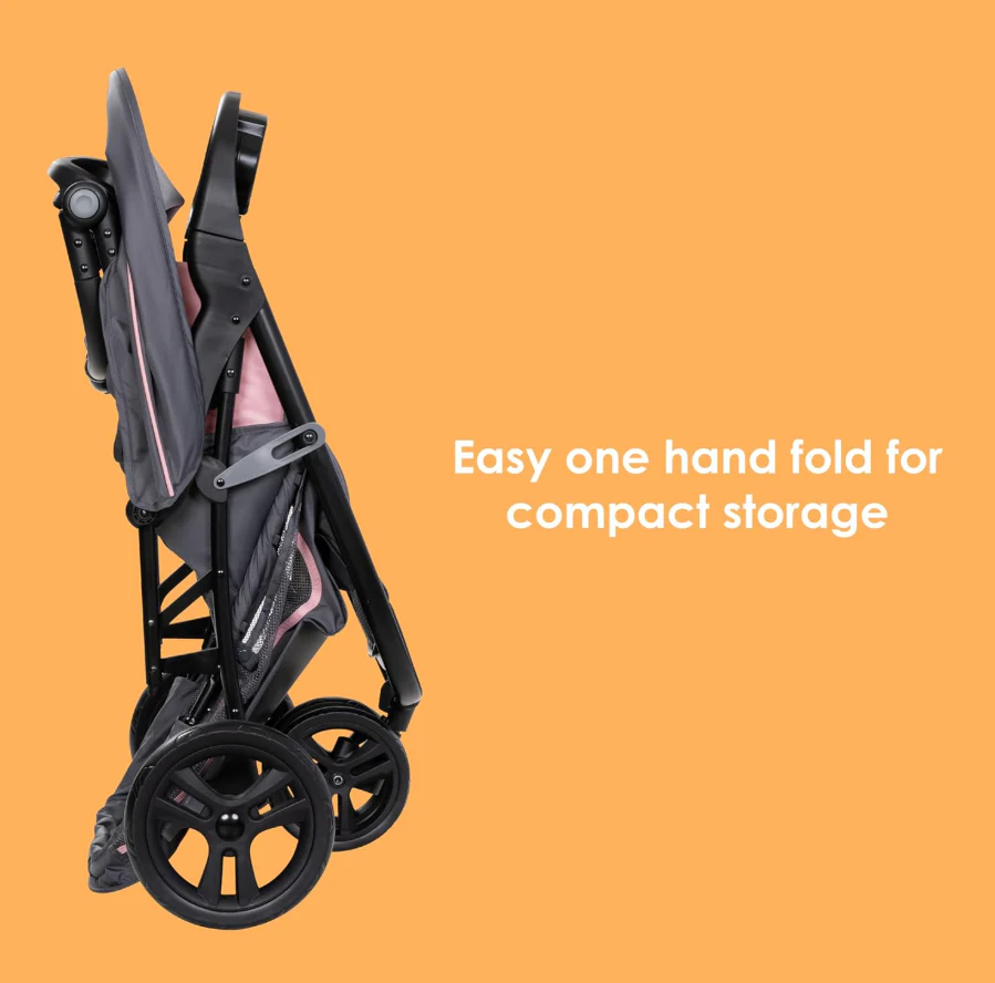 Baby Trend EZ Ride Travel System Stroller, 2024, Dash Pink - Image 3
