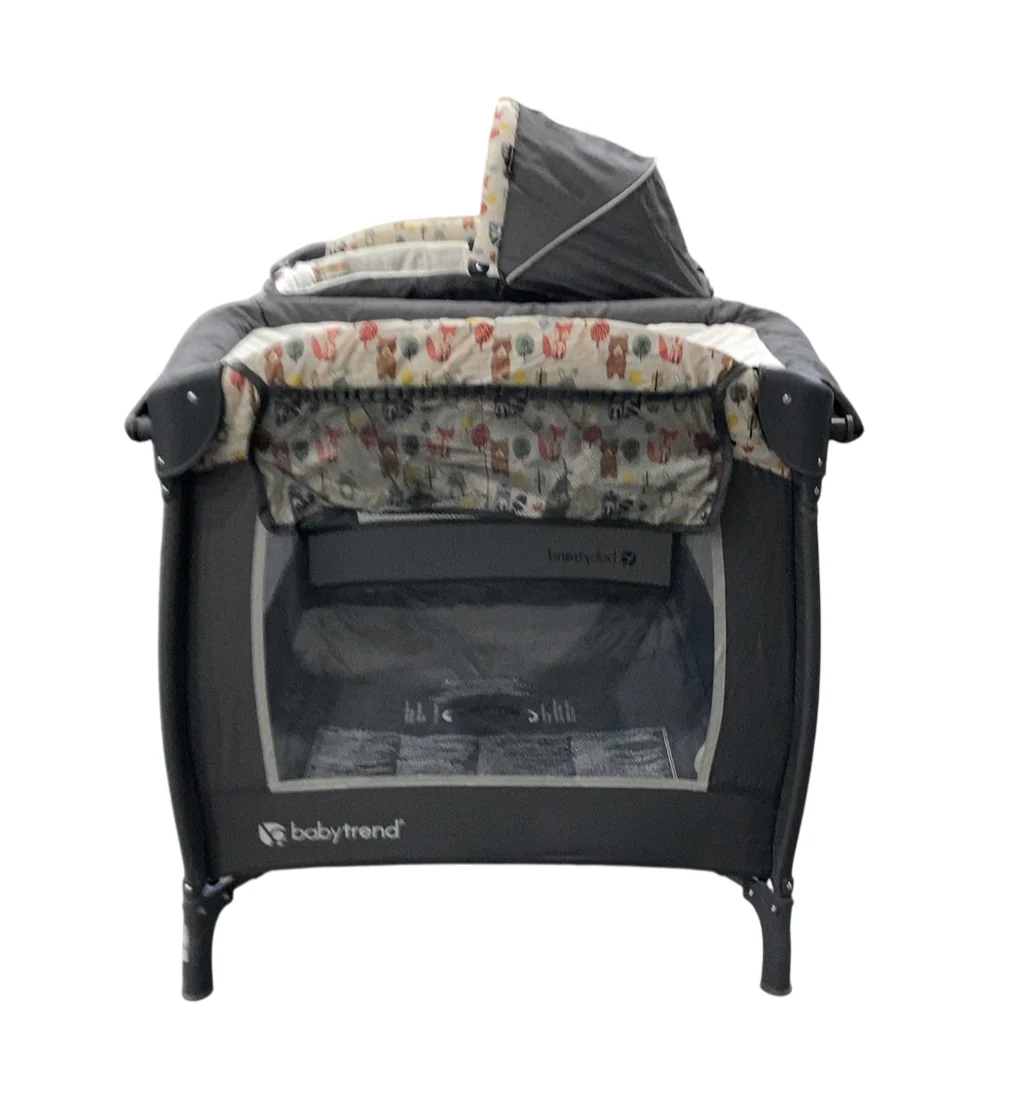 Baby Trend Lil Snooze Deluxe II Nursery Center, Forest Party - Image 2