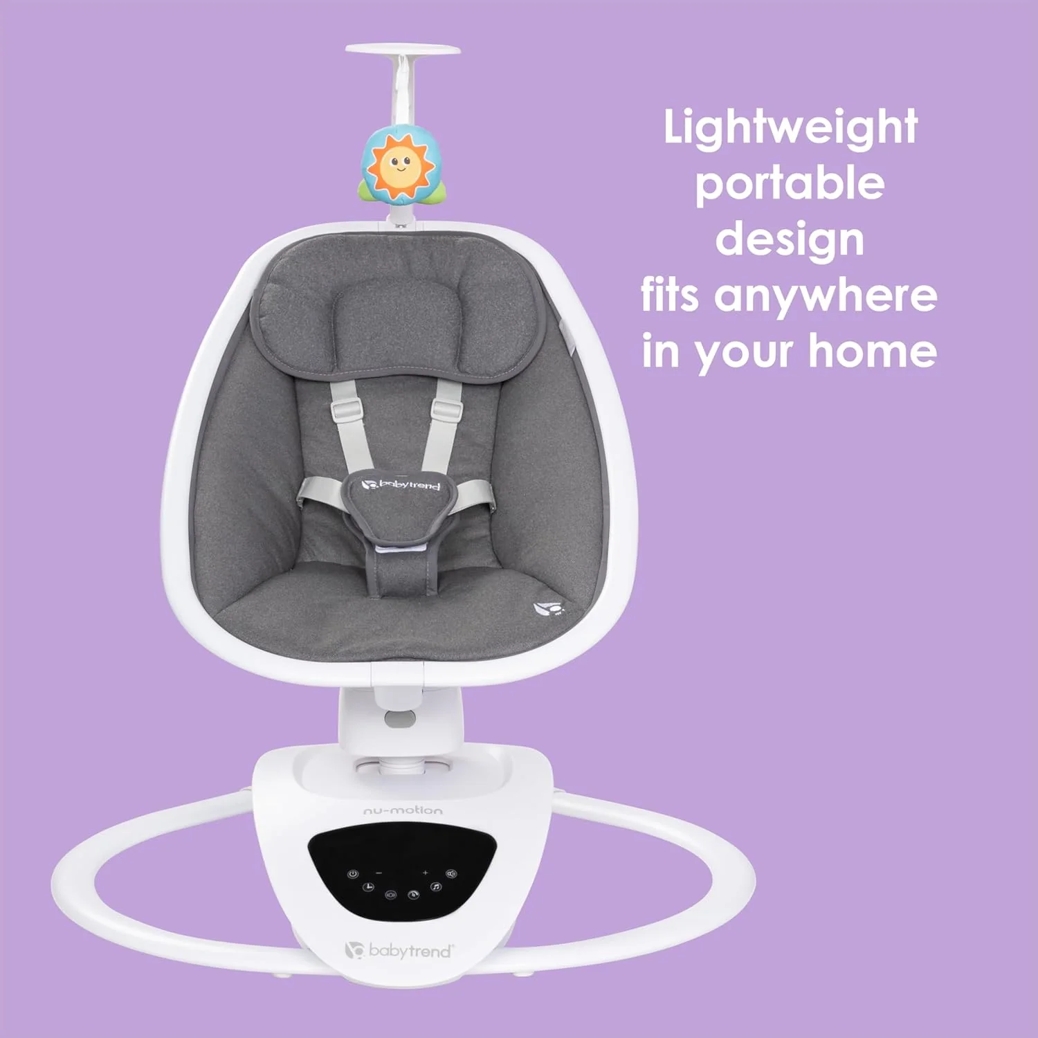 Baby Trend Nu-Motion Infinity Swing, Dash Grey - Image 5