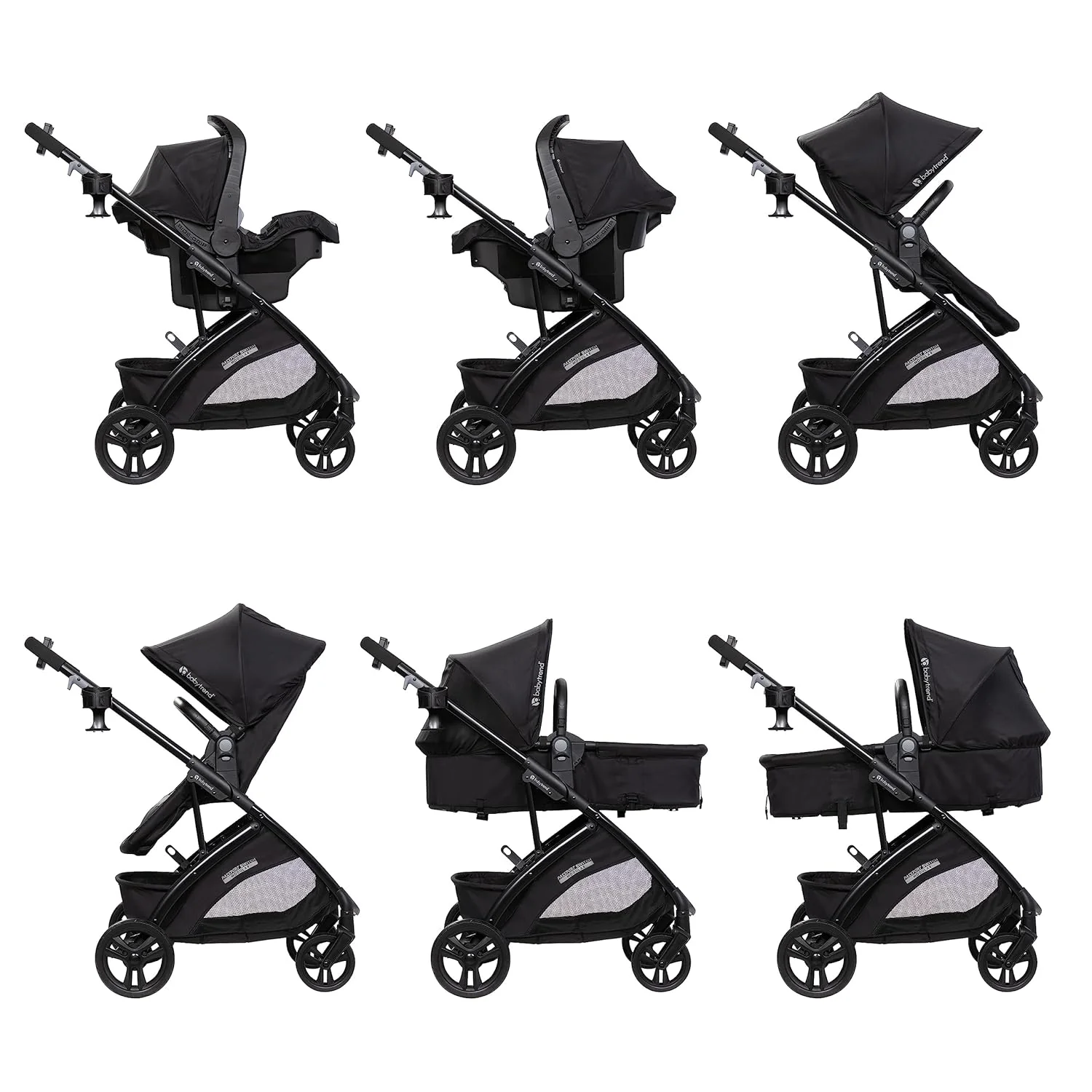 Baby Trend Passport Switch Travel System, 2025, Dash black - Image 2