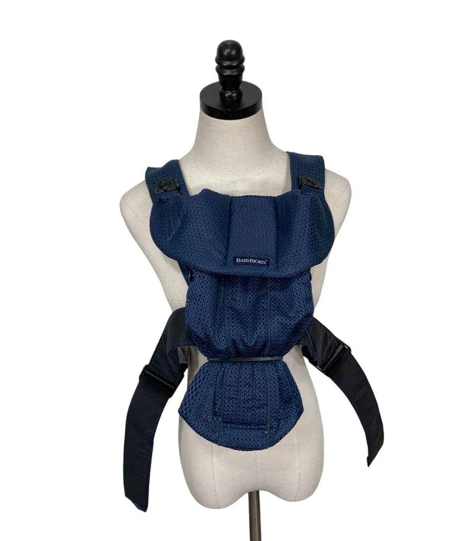BabyBjorn Baby Carrier Mini, Navy Blue 3D Mesh - Image 3