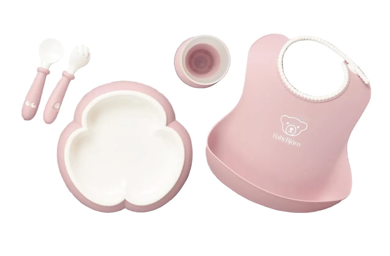 BabyBjorn Baby Dinner Set, Powder Pink - Image 2