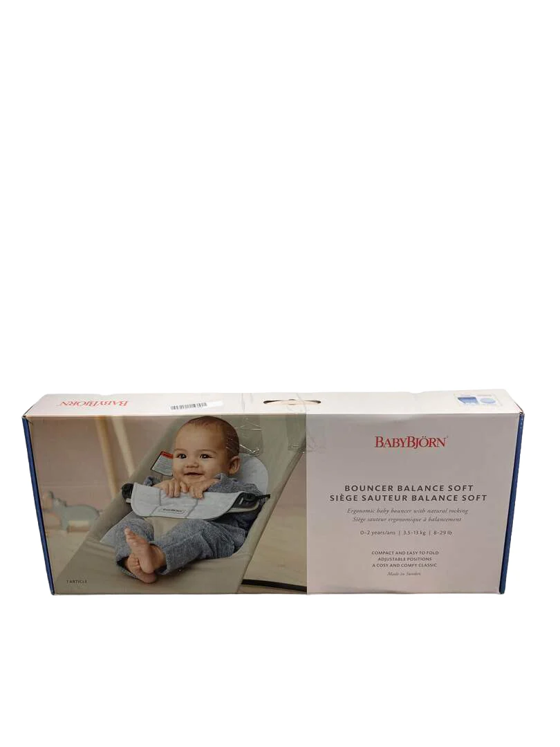 BabyBjorn Bouncer Balance, Light Gray Frame, Sky Blue Mesh - Image 3