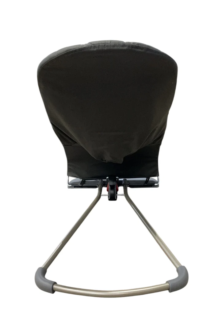 BabyBjorn Bouncer Bliss, Dark Gray Frame, Anthracite Cotton Petal Quilt - Image 5