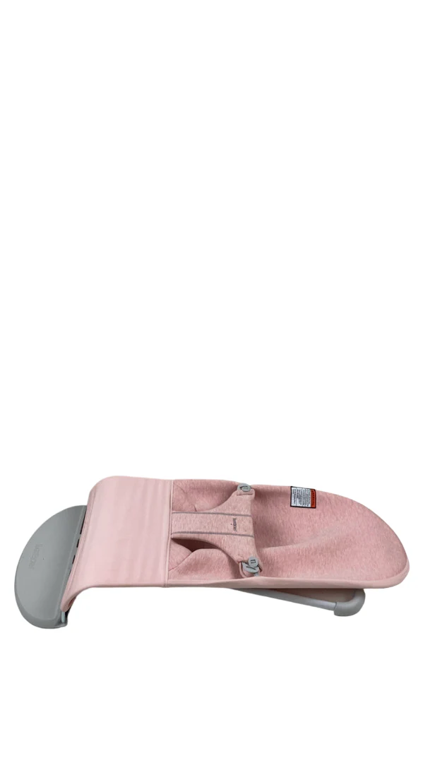 BabyBjorn Bouncer Bliss, Light Gray Frame, Light Pink 3D Jersey - Image 5