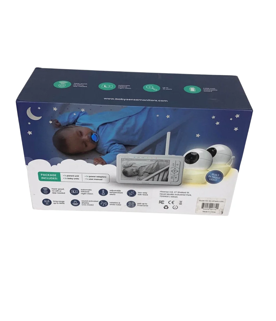 Babysense HD 5" Split-Screen Video Baby Monitor - Image 5