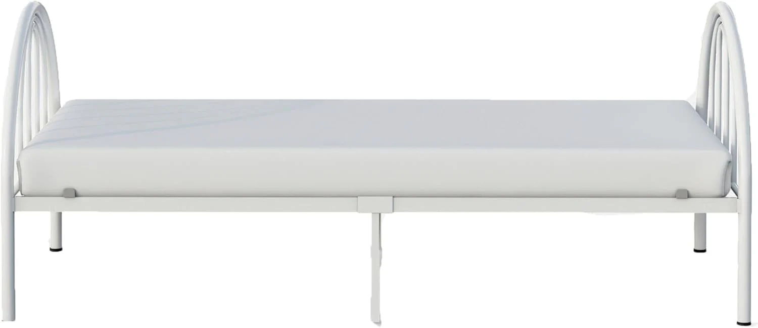BK Furniture Brooklyn Metal Twin Bed, White - Image 2