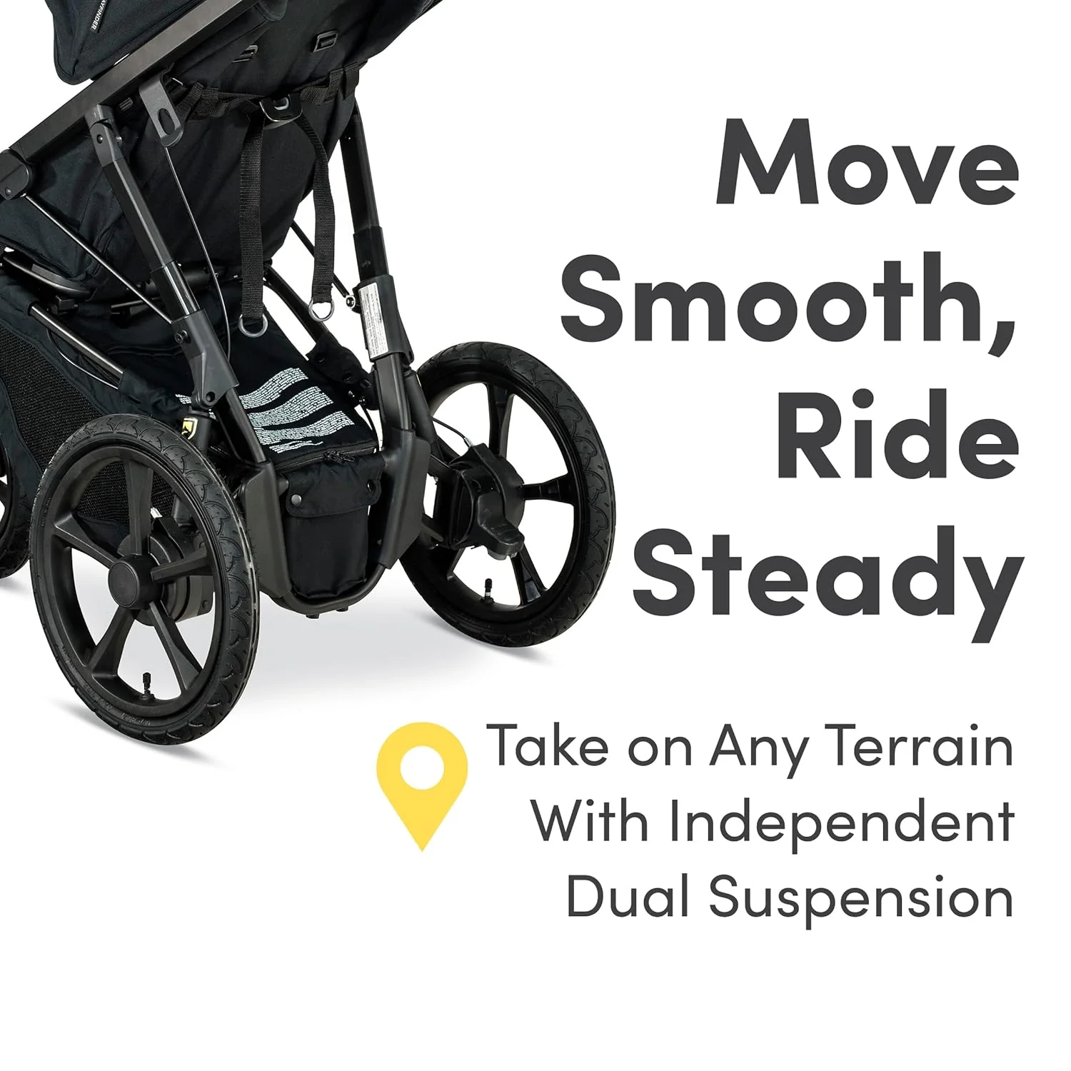 BOB Wayfinder Single Jogging Stroller, Nightfall, 2025 - Image 5