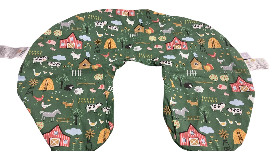 Boppy Original Nursing and Infant Support Pillow Slipcover, Green Farm - Image 2
