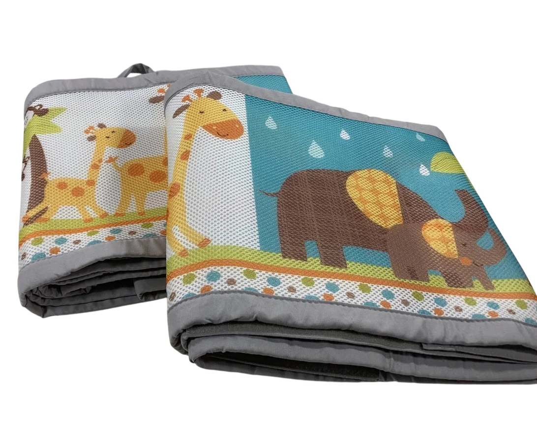 Breathable Baby Mesh Crib Liner, Best Friends - Image 3