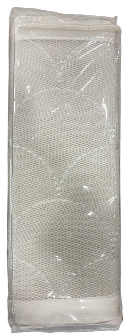 Breathable Baby Mesh Crib Liner, Full Size/4 Sides, Deluxe Collection Sheer Scallops - Image 3