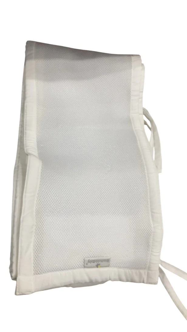Breathable Baby Mesh Crib Liner, Full Size/4 Sides, White - Image 2