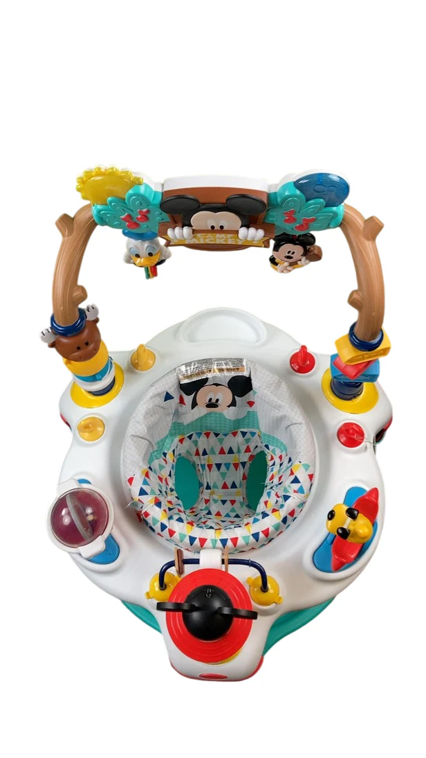 Bright Starts Disney Baby Mickey Mouse Camping with Friends Activity Saucer - Image 2