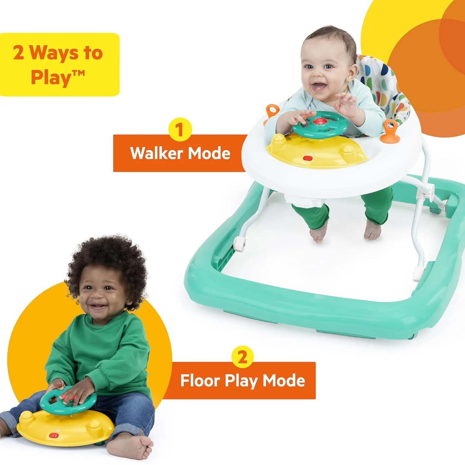 Bright Starts Ready to Roll Lights & Sounds Walker, Multicolor - Image 2