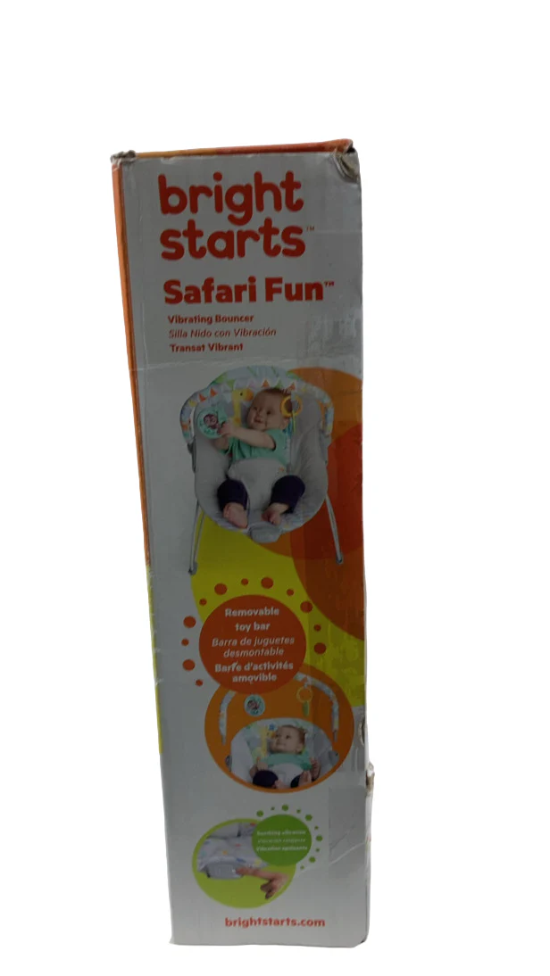 Bright Starts Vibrating Bouncer, Safari Fun - Image 5