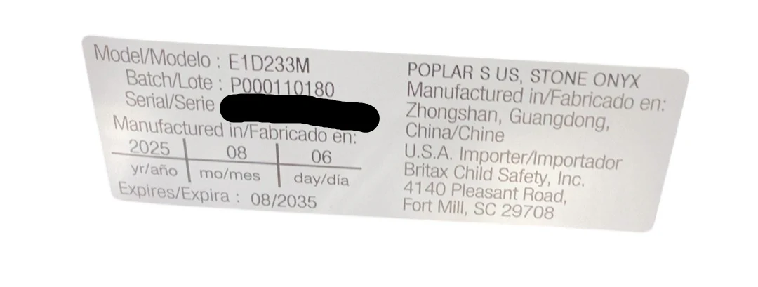 Britax Poplar S Convertible Car Seat, 2025, Stone Onyx - Image 5