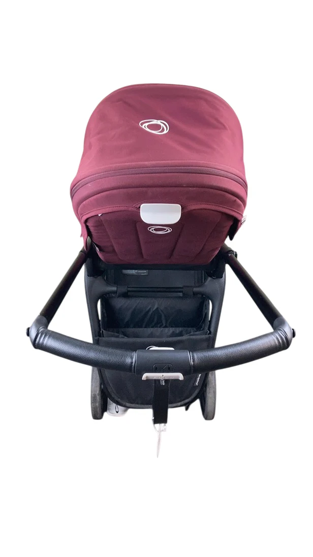 Bugaboo Dragonfly Bassinet and Seat Stroller, 2024, Black, Dark Cherry, Dark Cherry - Image 4