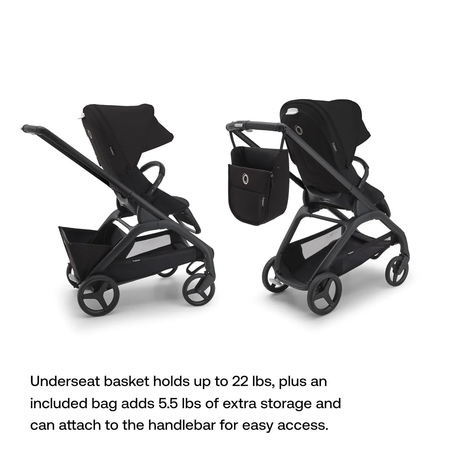 Bugaboo Dragonfly Stroller, 2025, Black, Midnight Black, Midnight Black - Image 3