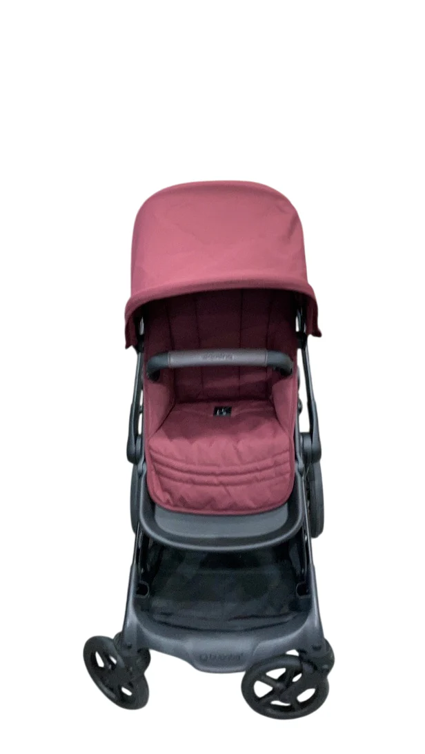 Bugaboo Kangaroo Single To Double Stroller, 2024, Black, Dark Cherry, Dark Cherry - Image 2