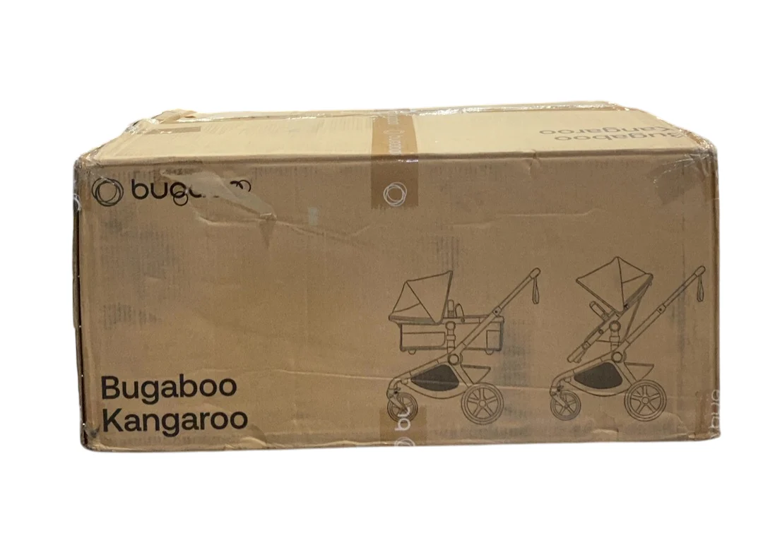 Bugaboo Kangaroo Single To Double Stroller, 2024, Black, Midnight Black, Misty White - Image 2