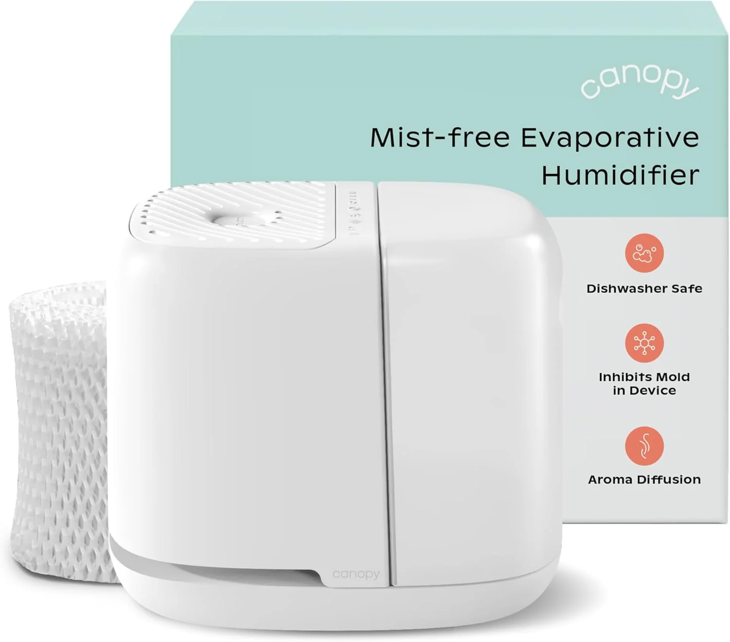 Canopy Bedside Humidifier 2.0, White