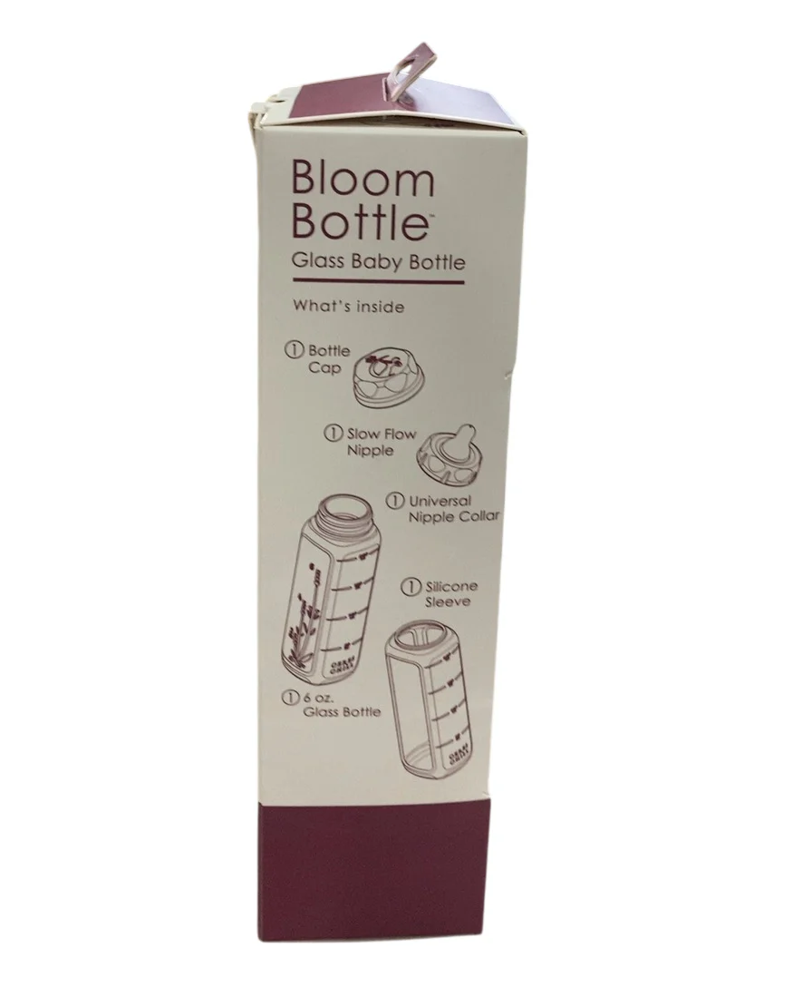 Ceres Chill Bloom Glass Baby Bottle, Gray - Image 3