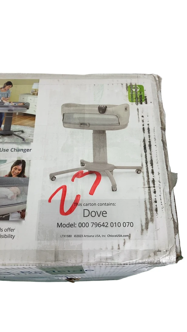 Chicco Close To You 3-in-1 Bedside Bassinet, Dove - Image 3