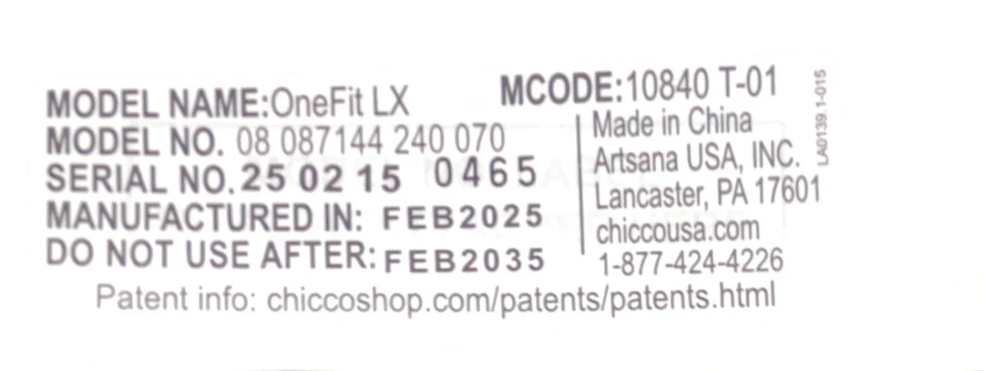 Chicco OneFit LX ClearTex All-in-One Car Seat, Ebony, 2025 - Image 7