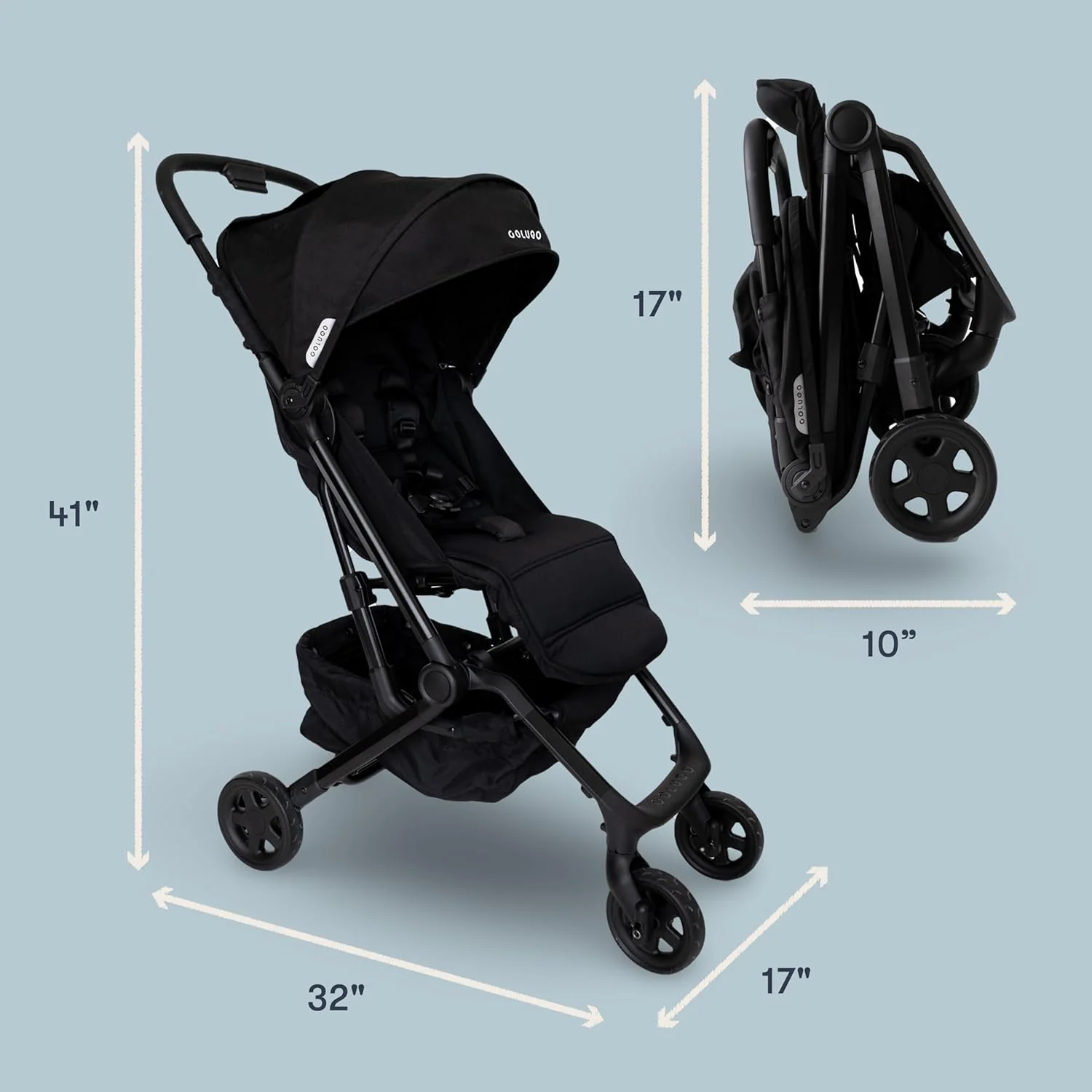 Colugo Compact Stroller+, Black/Black, 2025 - Image 5