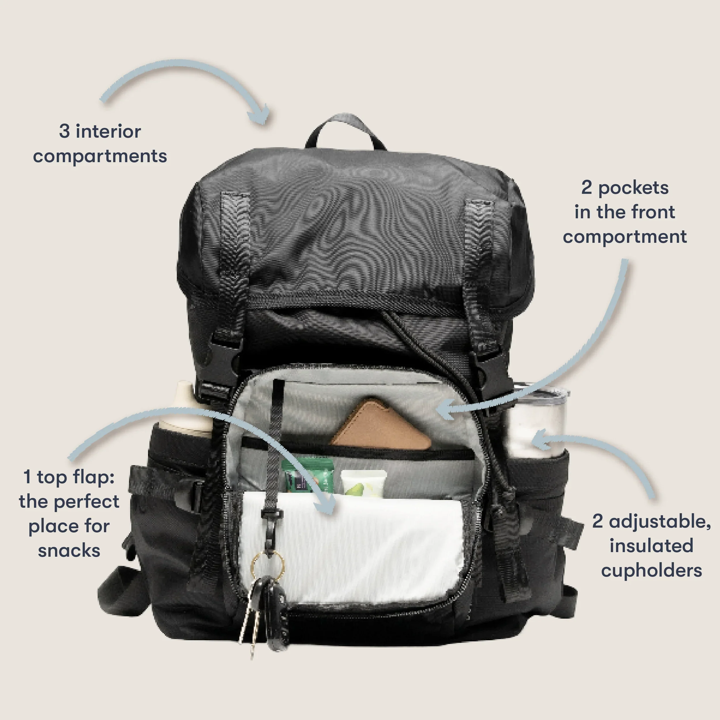 Colugo The Parent Backpack, Olive - Image 2