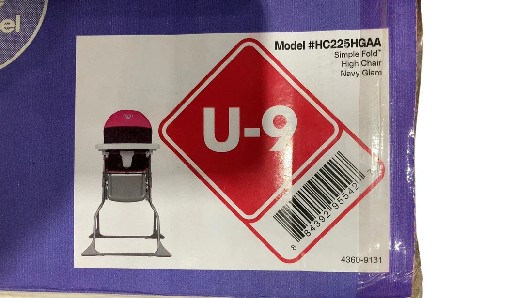 Cosco Simple Fold Highchair, Navy Glam - Image 4