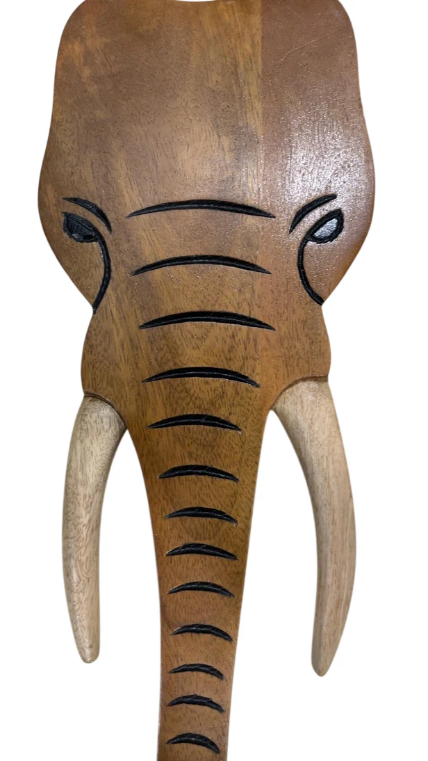 Crane Baby Handcrafted Wood Wall Decor, Elephant - Image 7